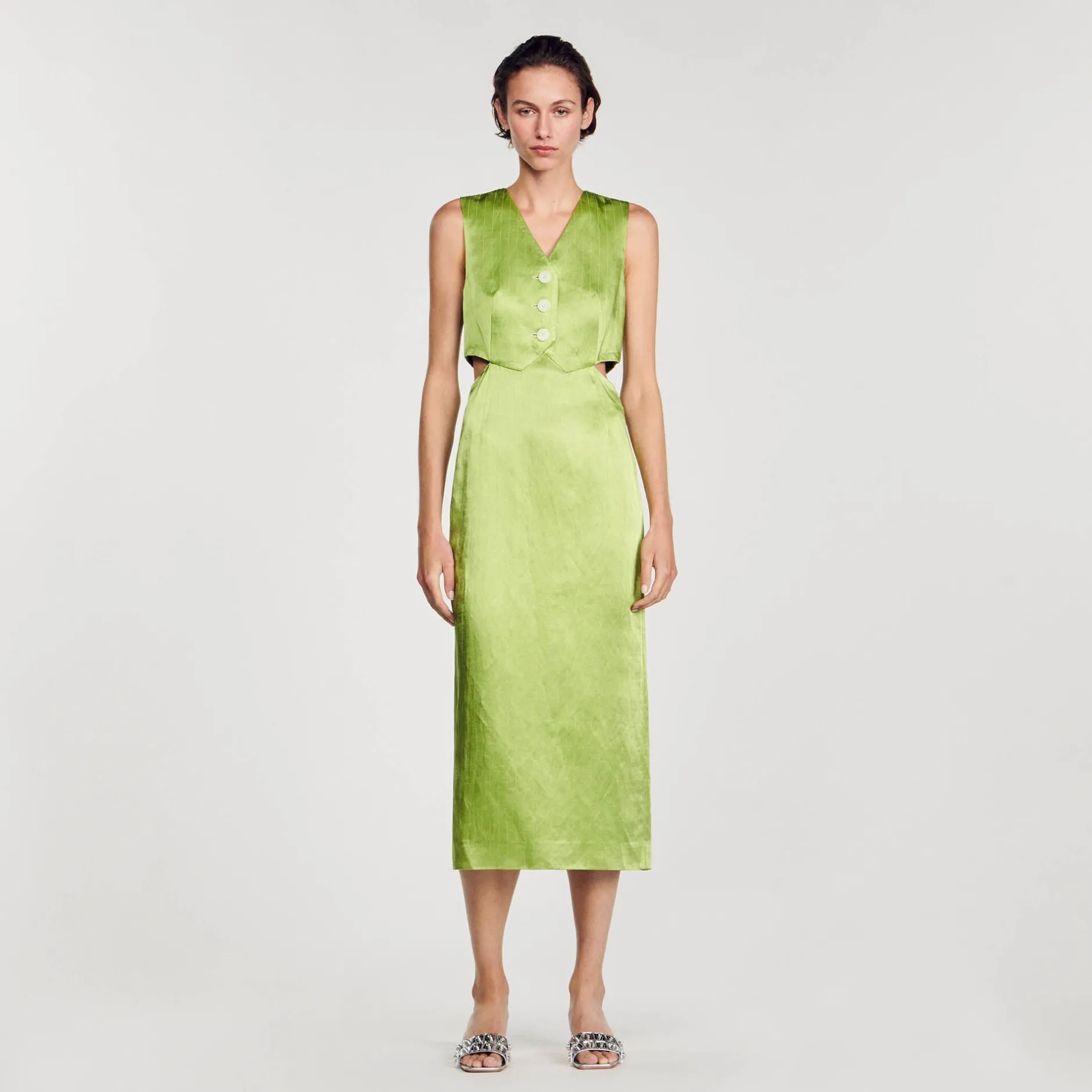 Femme SANDRO Robe Midi 2 En 1