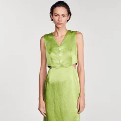 Femme SANDRO Robe Midi 2 En 1