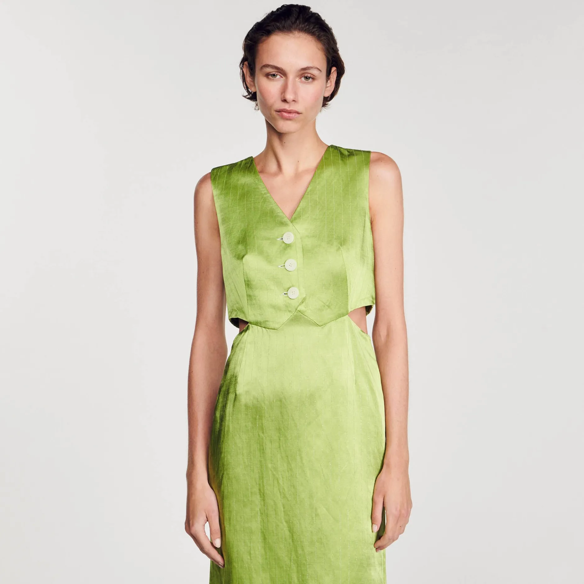 Femme SANDRO Robe Midi 2 En 1