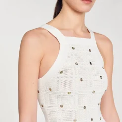 Femme SANDRO Robe Midi à Franges