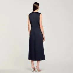Femme SANDRO Robe Midi à Strass