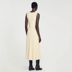 Femme SANDRO Robe Midi En Maille