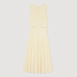 Femme SANDRO Robe Midi En Maille