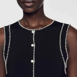 Femme SANDRO Robe Midi En Maille