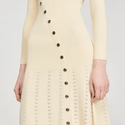 Femme SANDRO Robe Midi En Maille
