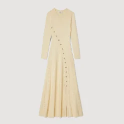 Femme SANDRO Robe Midi En Maille