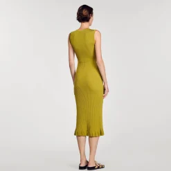 Femme SANDRO Robe Midi En Maille