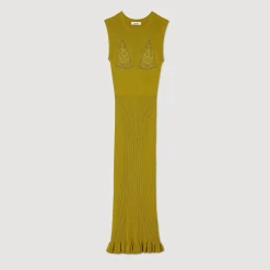 Femme SANDRO Robe Midi En Maille