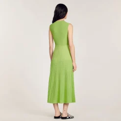 Femme SANDRO Robe Midi En Maille