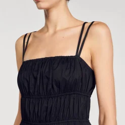 Femme SANDRO Robe Midi Froncée