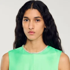 Femme SANDRO Robe Midi Torsadée