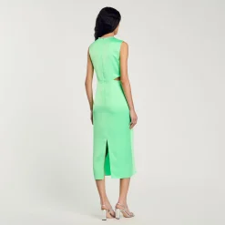 Femme SANDRO Robe Midi Torsadée