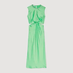 Femme SANDRO Robe Midi Torsadée