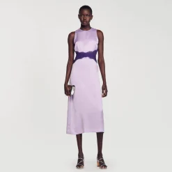 Femme SANDRO Robe Satinée