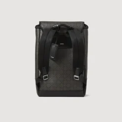 Homme SANDRO Sac à Dos En Toile Enduite Square Cross