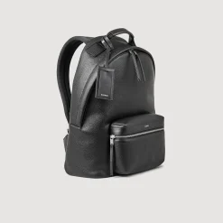Homme SANDRO Sac à Dos En Toile Enduite