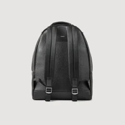 Homme SANDRO Sac à Dos En Toile Enduite