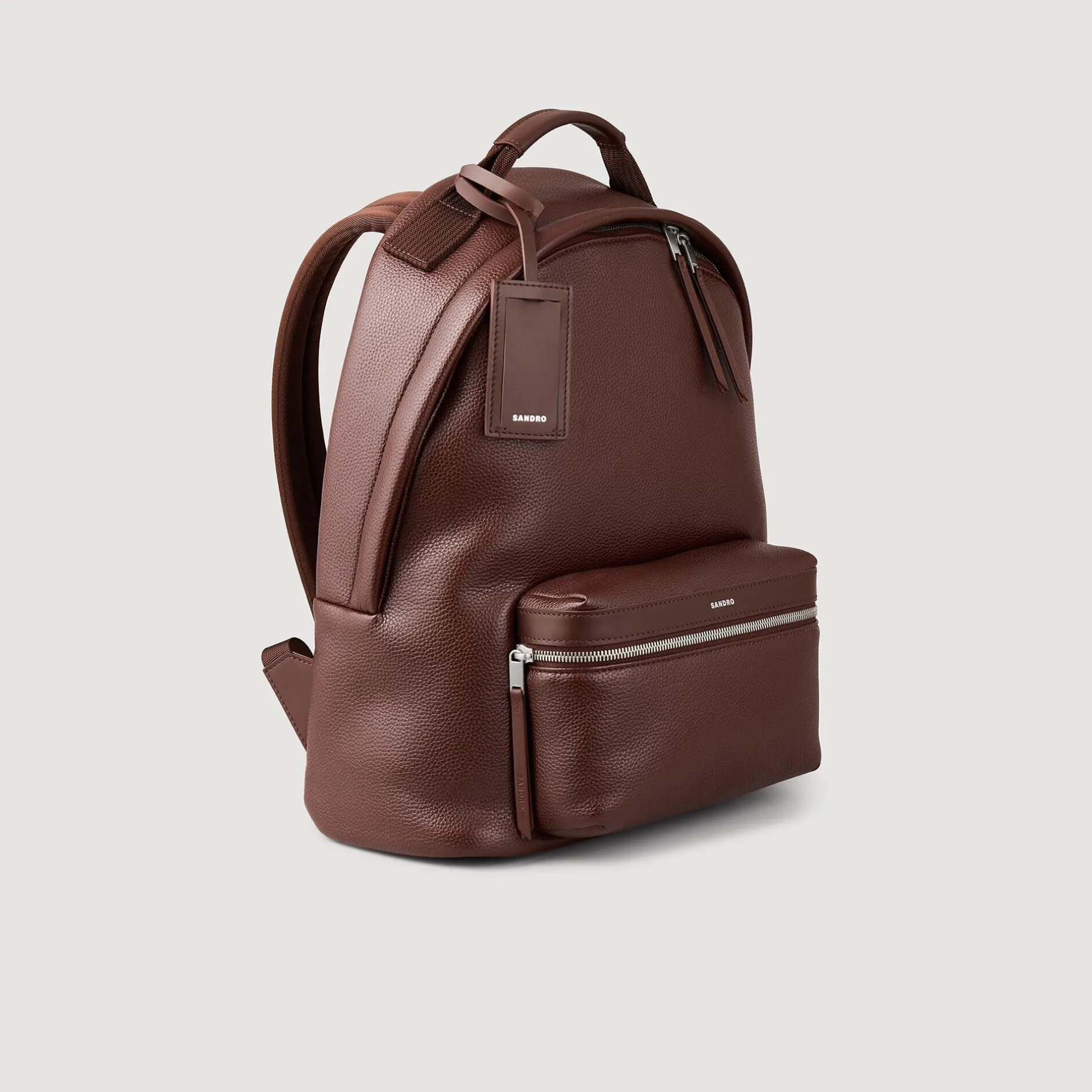 Homme SANDRO Sac à Dos En Toile Enduite
