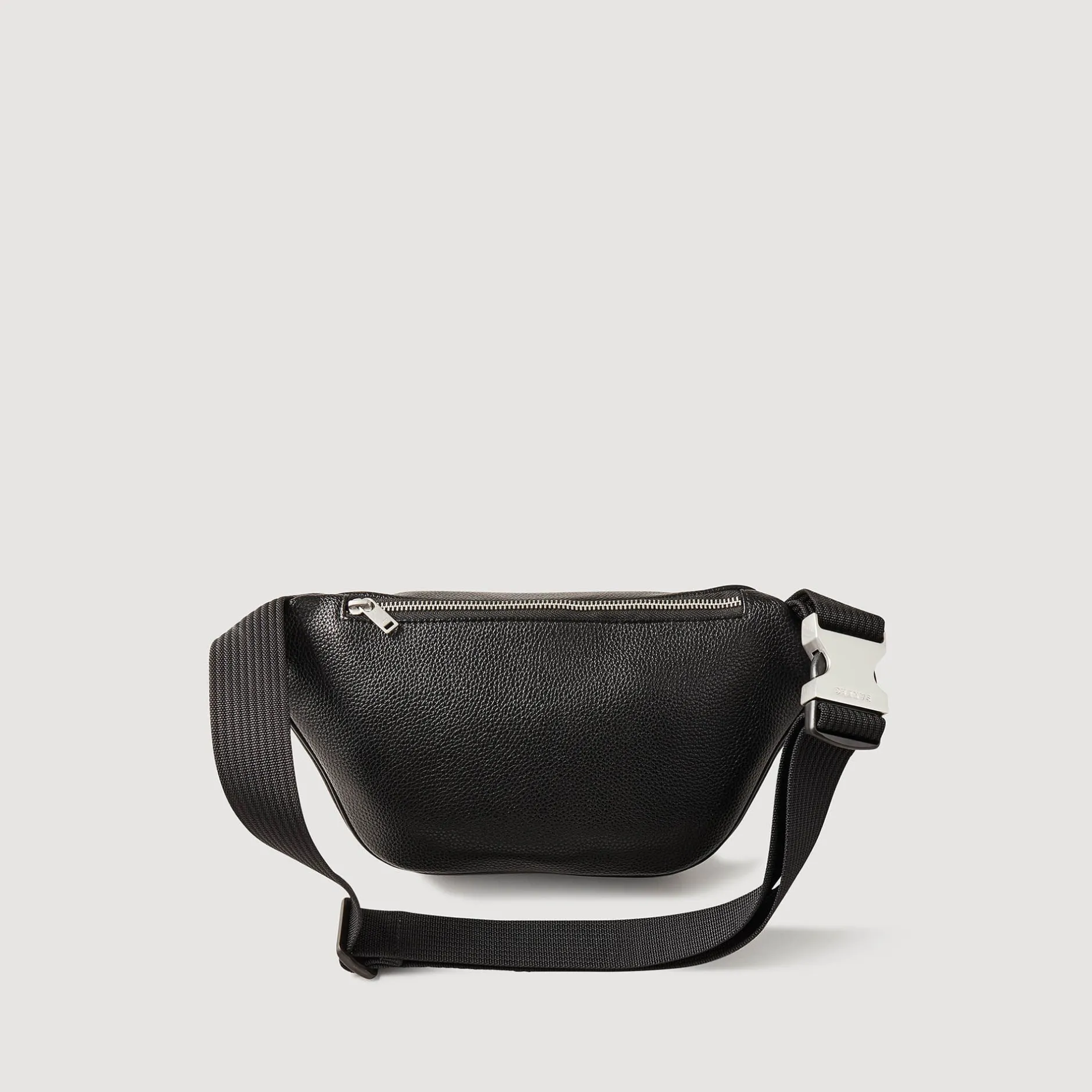 Homme SANDRO Sac Banane En Toile Enduite