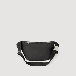 Homme SANDRO Sac Banane En Toile Et Cuir