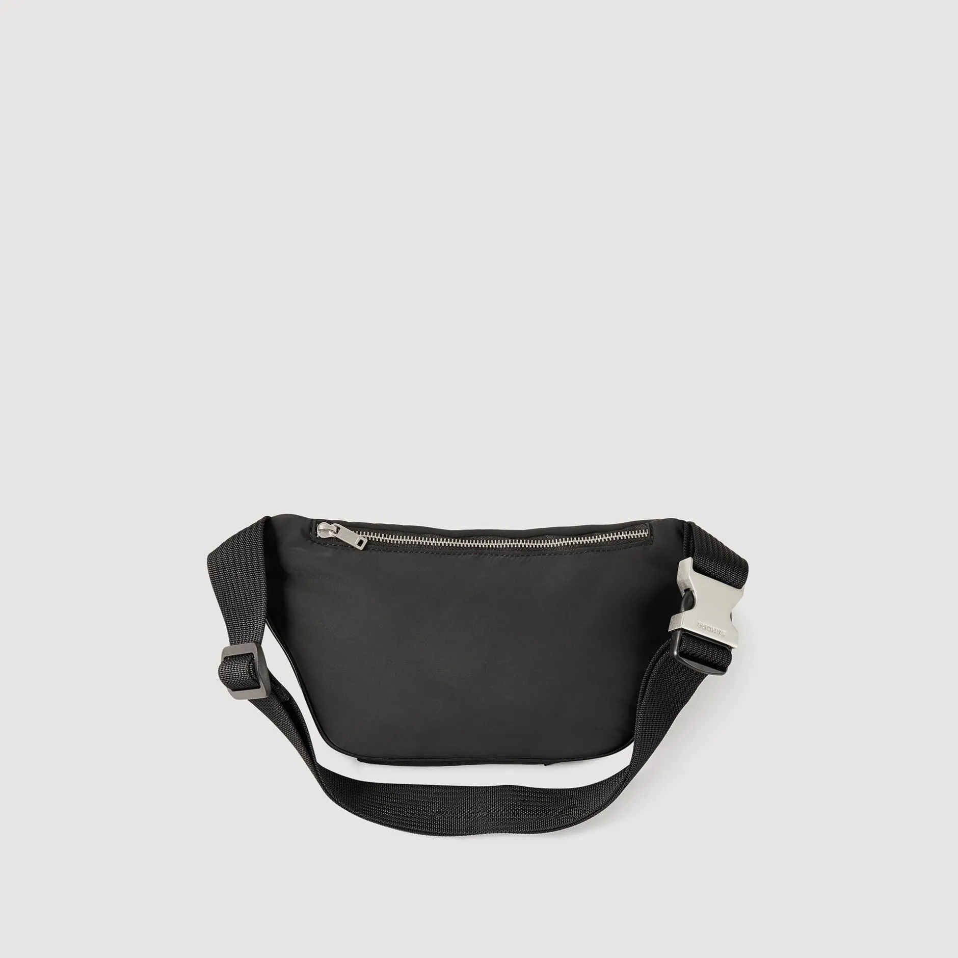 Homme SANDRO Sac Banane En Toile Et Cuir