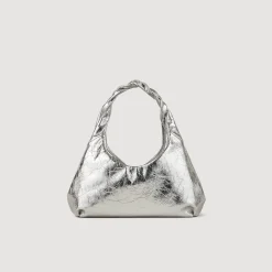 Femme SANDRO Sac En Cuir Métallisé