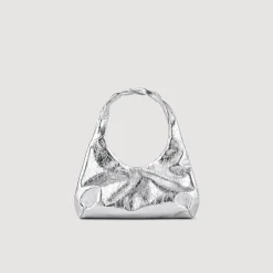 Femme SANDRO Sac En Cuir Métallisé
