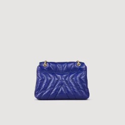 Femme SANDRO Sac Mila En Cuir Grainé Matelassé