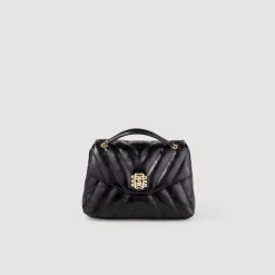 Femme SANDRO Sac Mila En Cuir Matelassé