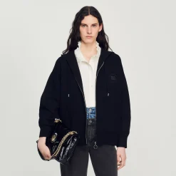 Femme SANDRO Sac Mila En Cuir Matelassé