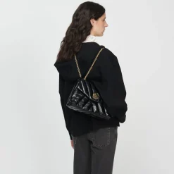 Femme SANDRO Sac Mila En Cuir Matelassé