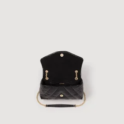 Femme SANDRO Sac Mila En Cuir Matelassé