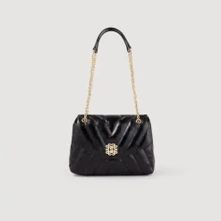 Femme SANDRO Sac Mila En Cuir Matelassé