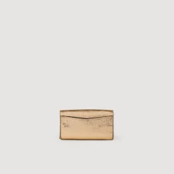 Femme SANDRO Sac Pochette En Cuir Dé