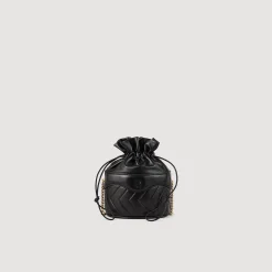 Femme SANDRO Sac Seau Le Bonbon En Cuir Matelassé