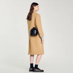 Femme SANDRO Sac Seau Le Bonbon En Cuir Matelassé