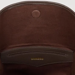 Femme SANDRO Sac Seau TANGOSO En Suède Et Cuir