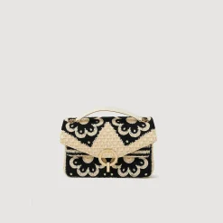 Femme SANDRO Sac Yza En Crochet Bicolore
