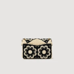 Femme SANDRO Sac Yza En Crochet Bicolore