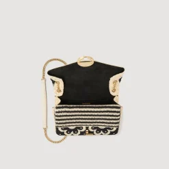 Femme SANDRO Sac Yza En Crochet Bicolore