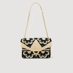 Femme SANDRO Sac Yza En Crochet Bicolore