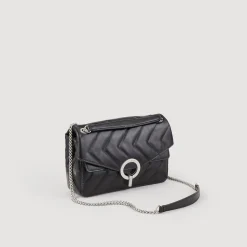 Femme SANDRO Sac Yza En Cuir D'une Tannerie Certifiée