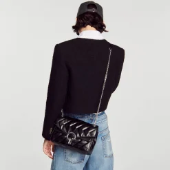 Femme SANDRO Sac Yza En Cuir D'une Tannerie Certifiée