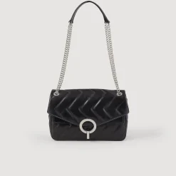 Femme SANDRO Sac Yza En Cuir D'une Tannerie Certifiée