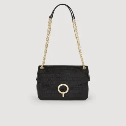 Femme SANDRO Sac Yza En Cuir D'une Tannerie Certifiée