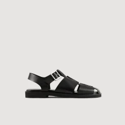 Homme SANDRO Sandales En Cuir