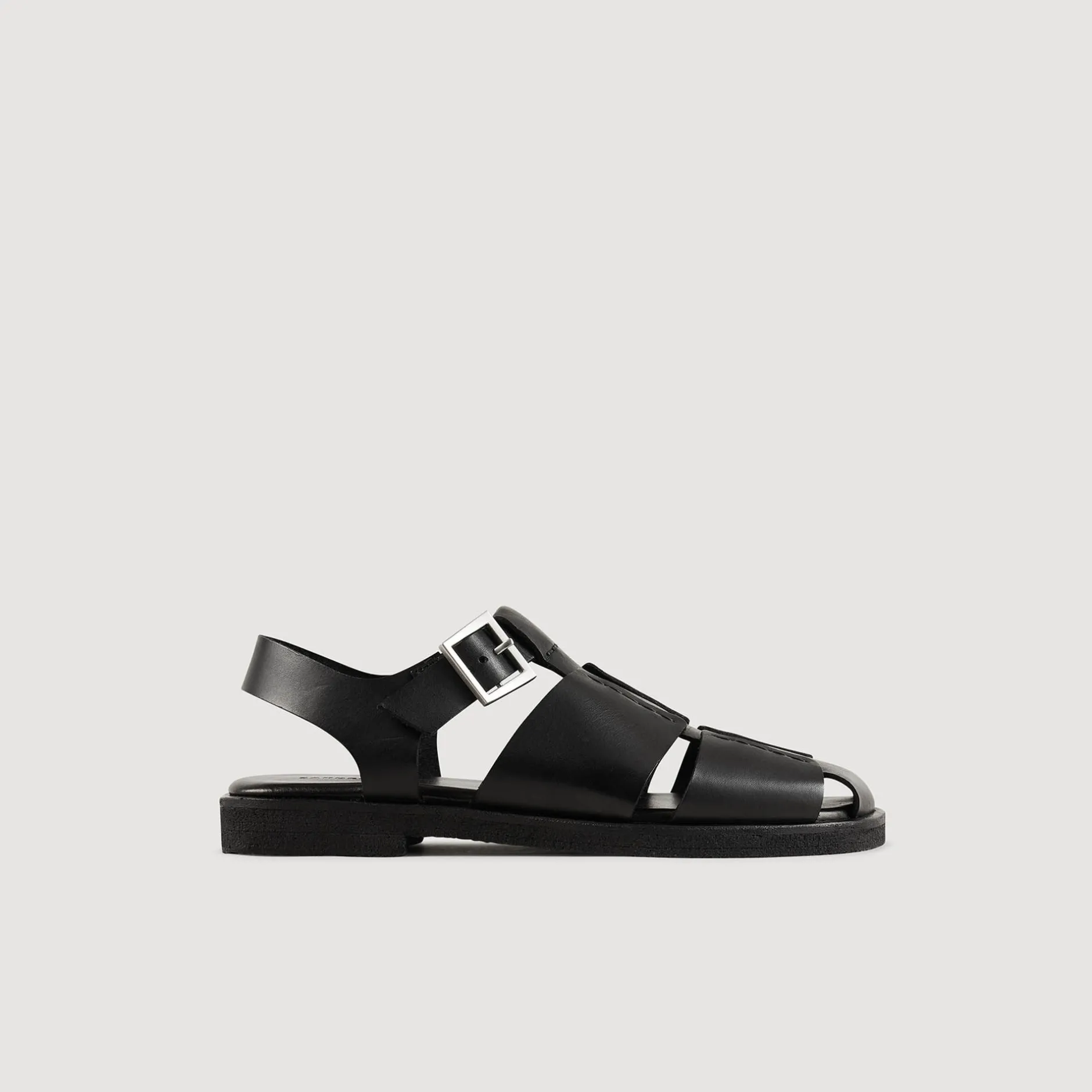 Homme SANDRO Sandales En Cuir