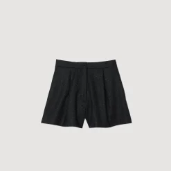 Femme SANDRO Short à Motifs Chevrons