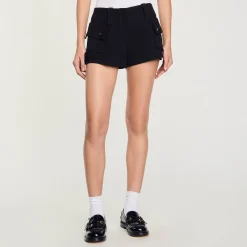Femme SANDRO Short Court à Poches
