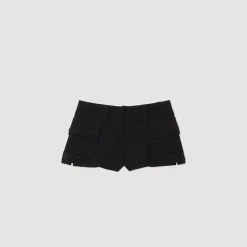 Femme SANDRO Short Court à Poches
